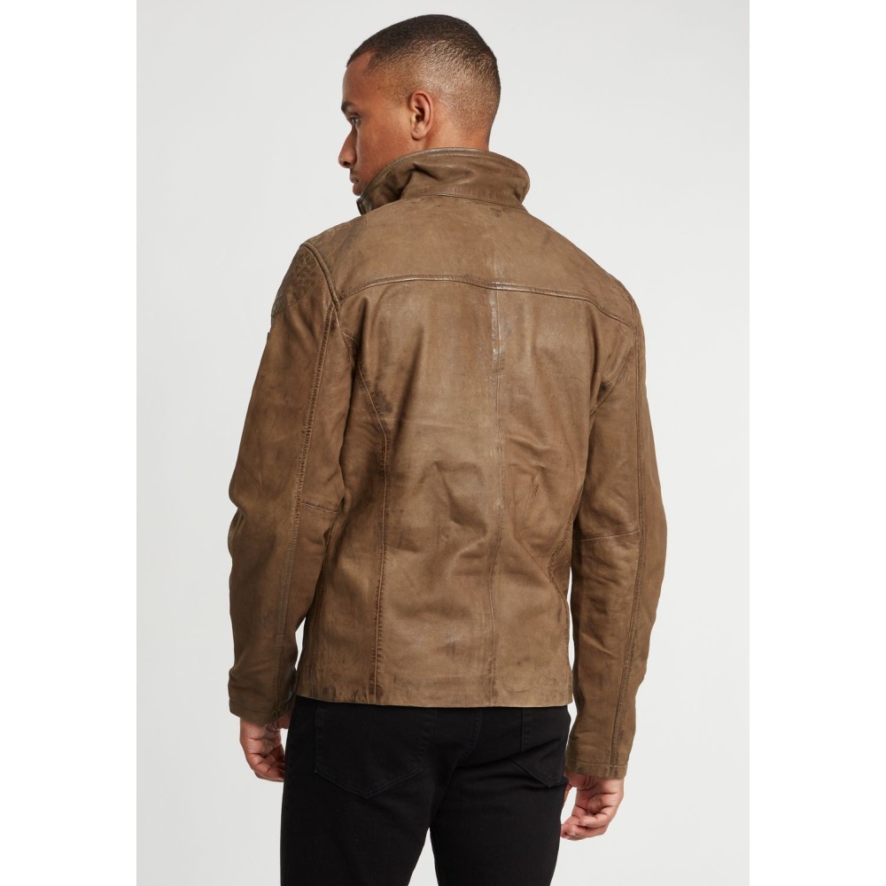 Geaca de Piele Barbati Gipsy Olive GBDavis S21 SF LASIV geci de piele - readytowear.ro