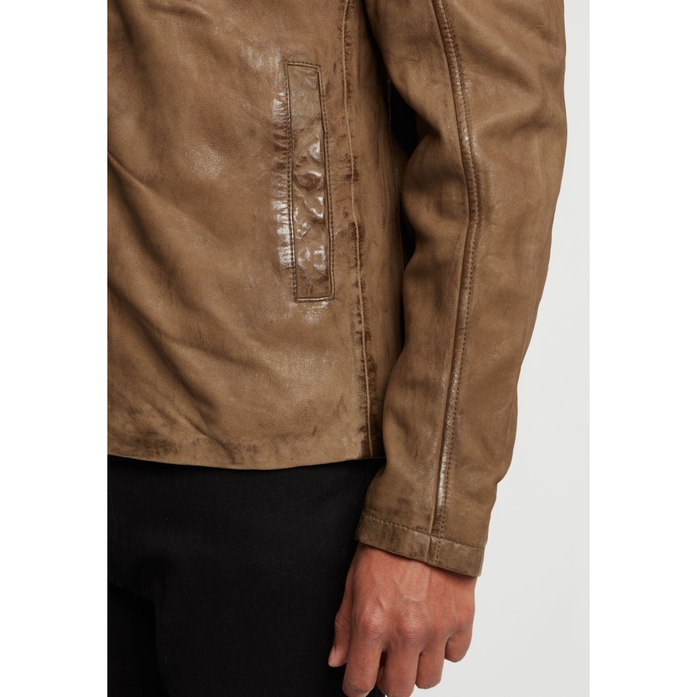 Geaca de Piele Barbati Gipsy Olive GBDavis S21 SF LASIV geci de piele - readytowear.ro