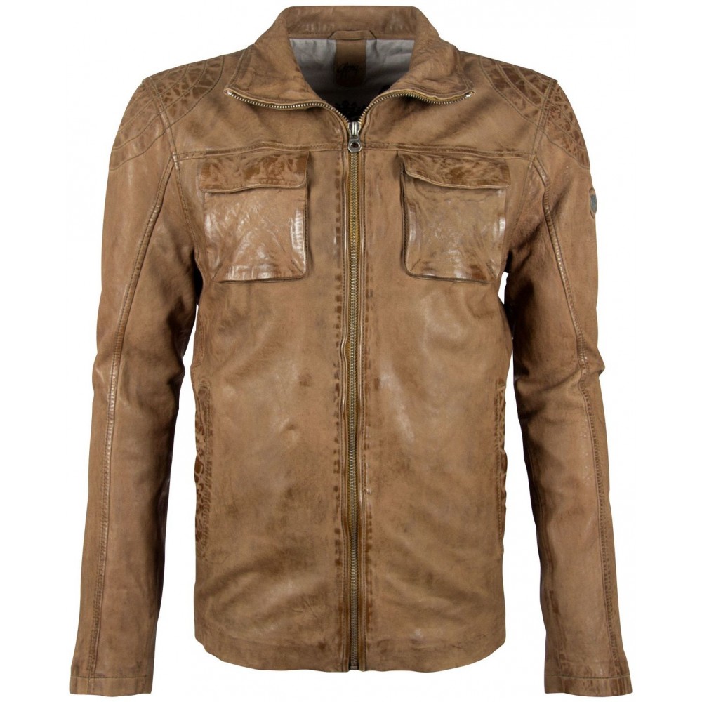 Geaca de Piele Barbati Gipsy Olive GBDavis S21 SF LASIV - readytowear