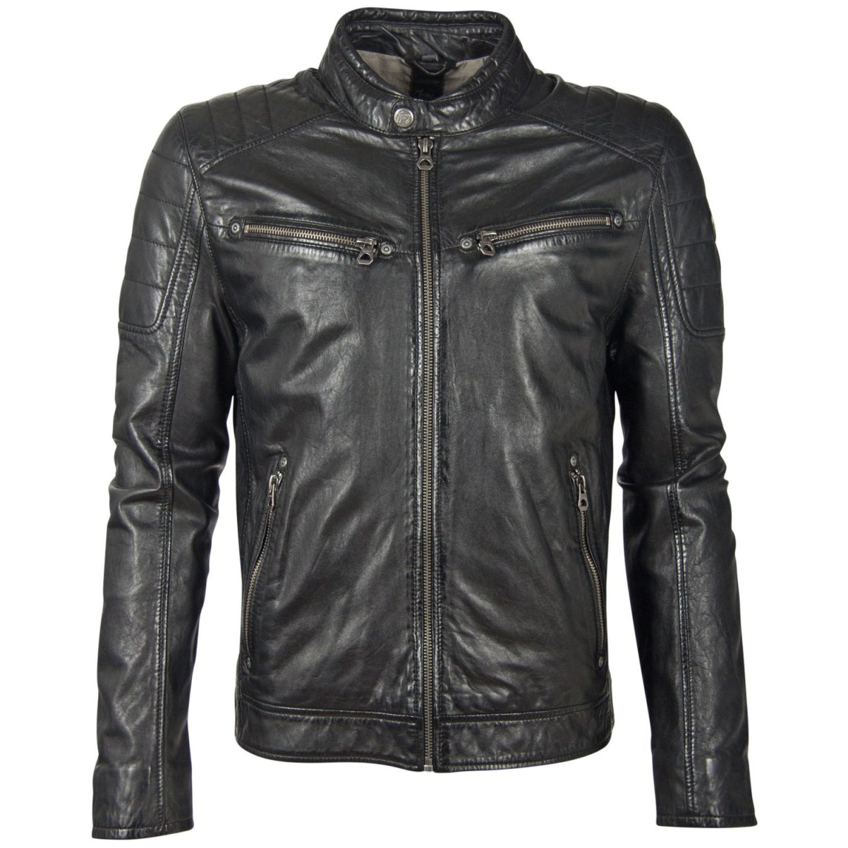 Geaca de Piele Barbati Gipsy Neagra GBDerry Big Sizes – Black Friday Geaca de Piele Barbati Gipsy Neagra GBDerry Big Sizes – Black Friday