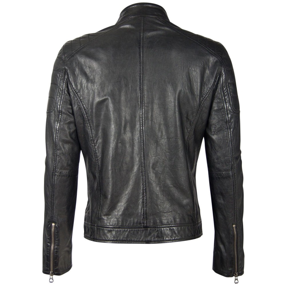Geaca de Piele Barbati Gipsy Neagra GBDerry LAORV geci de piele - readytowear.ro