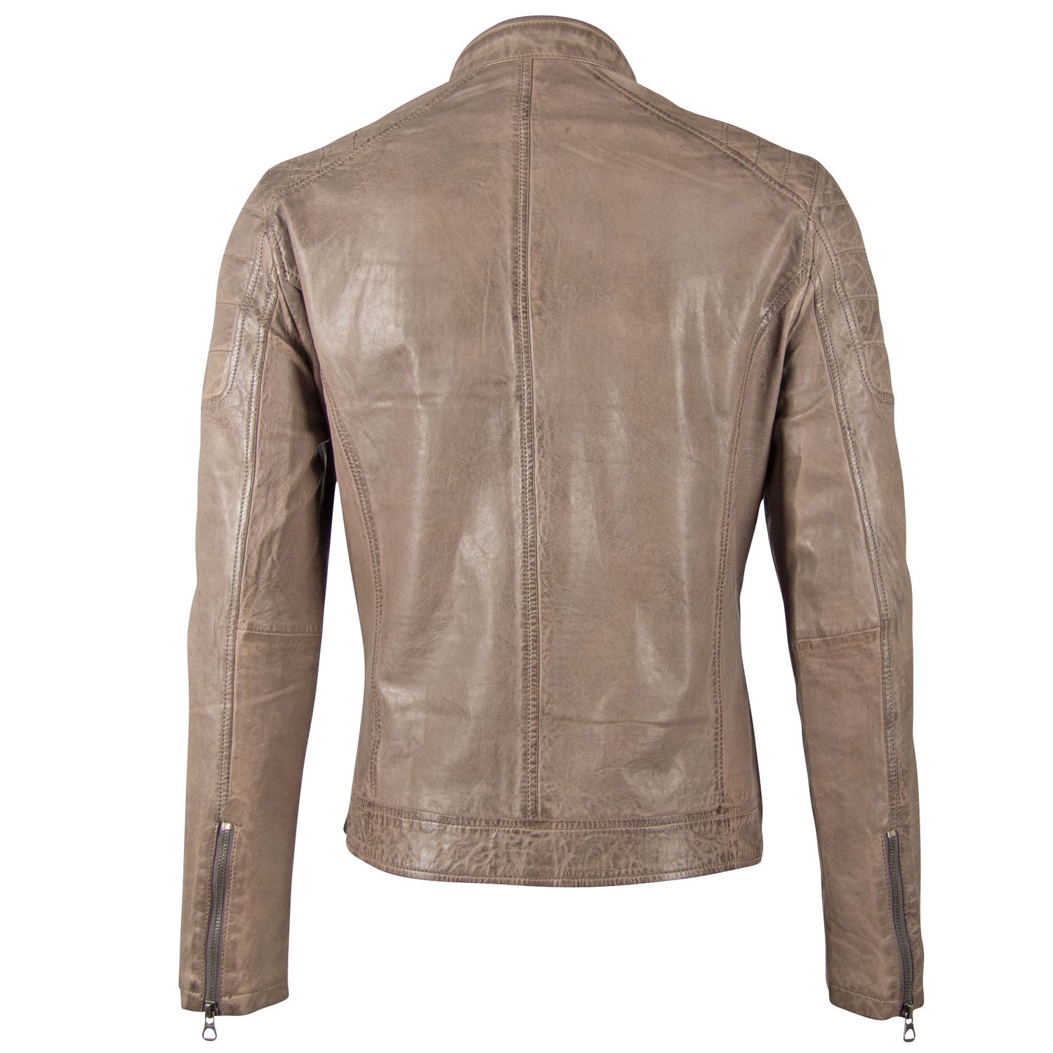 Geaca de Piele Barbati Gipsy Gri Deschis GBDerry LAORV – IMBRACAMINTE