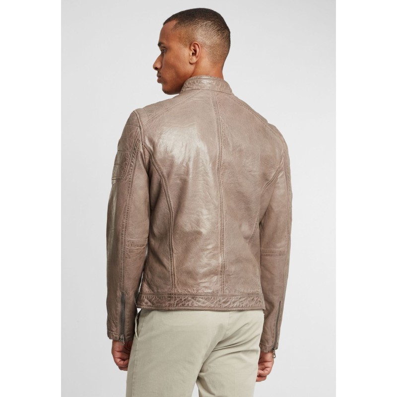 Geaca de Piele Barbati Gipsy Gri Deschis GBDerry LAORV – IMBRACAMINTE