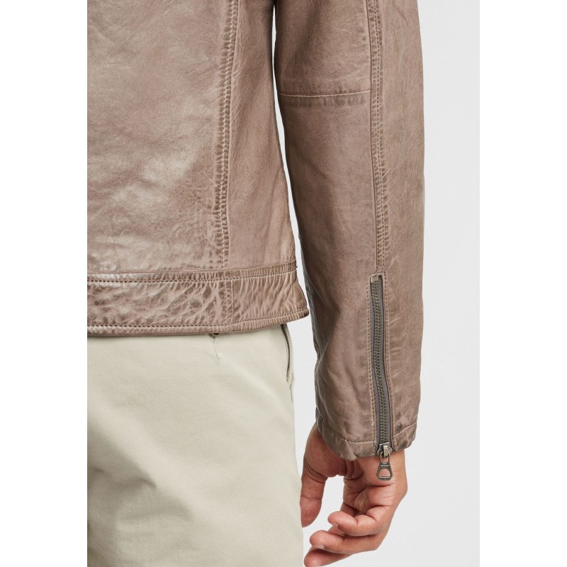 Geaca de Piele Barbati Gipsy Gri Deschis GBDerry LAORV – IMBRACAMINTE