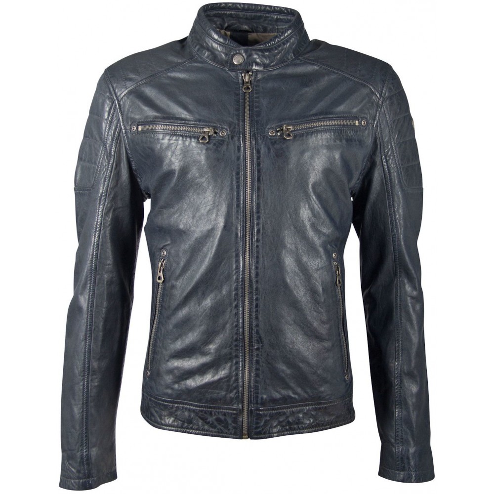 Geaca de Piele Naturala Barbati Gipsy Bleumarin GBDerry LAORV Geaca de Piele Naturala Barbati Gipsy Bleumarin GBDerry LAORV - readytowear.ro