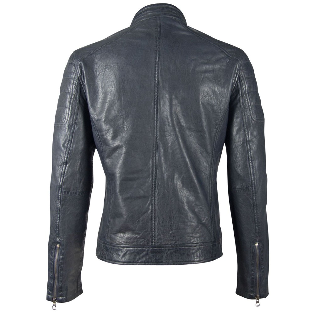 Geaca de Piele Naturala Barbati Gipsy Bleumarin GBDerry LAORV Geaca de Piele Naturala Barbati Gipsy Bleumarin GBDerry LAORV - readytowear.ro