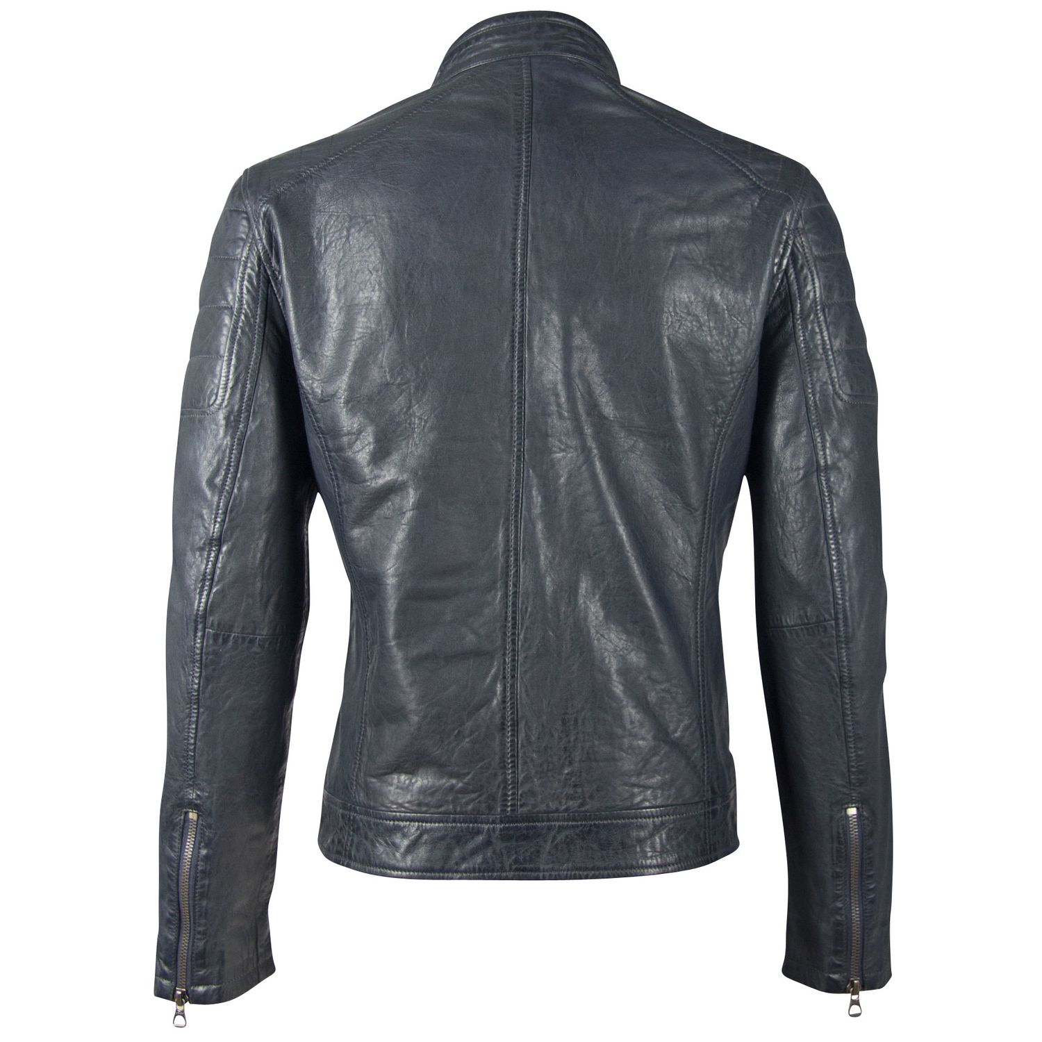 Geaca de Piele Naturala Barbati Gipsy Bleumarin GBDerry LAORV – IMBRACAMINTE