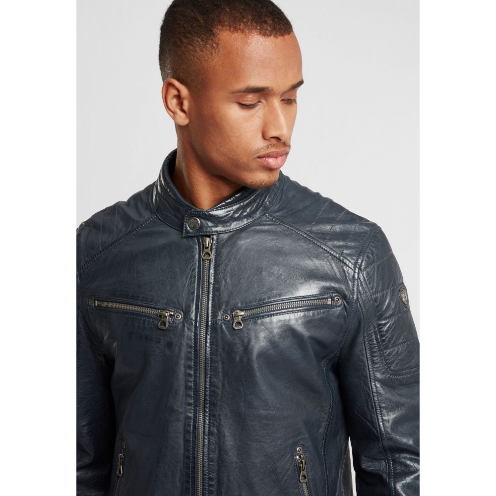 Geaca de Piele Naturala Barbati Gipsy Bleumarin GBDerry LAORV Geaca de Piele Naturala Barbati Gipsy Bleumarin GBDerry LAORV - readytowear.ro