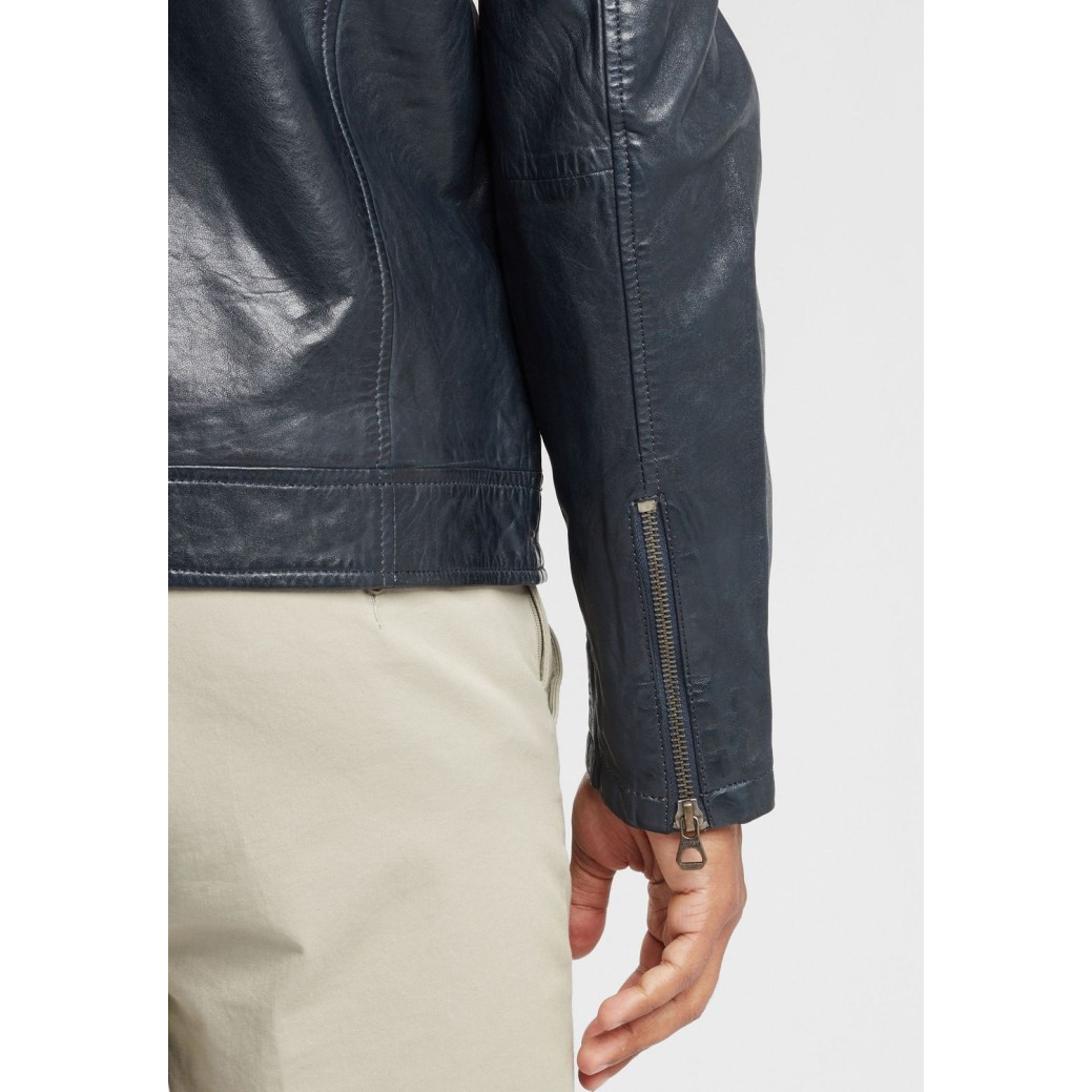 Geaca de Piele Naturala Barbati Gipsy Bleumarin GBDerry LAORV – IMBRACAMINTE