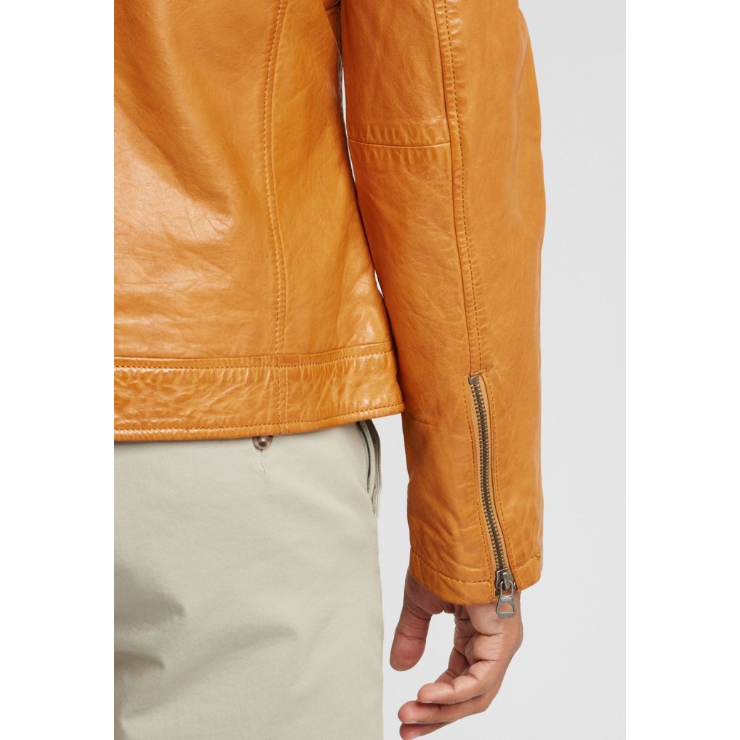 Geaca de Piele Naturala Barbati Gipsy Galbena GBDerry LAORV – IMBRACAMINTE