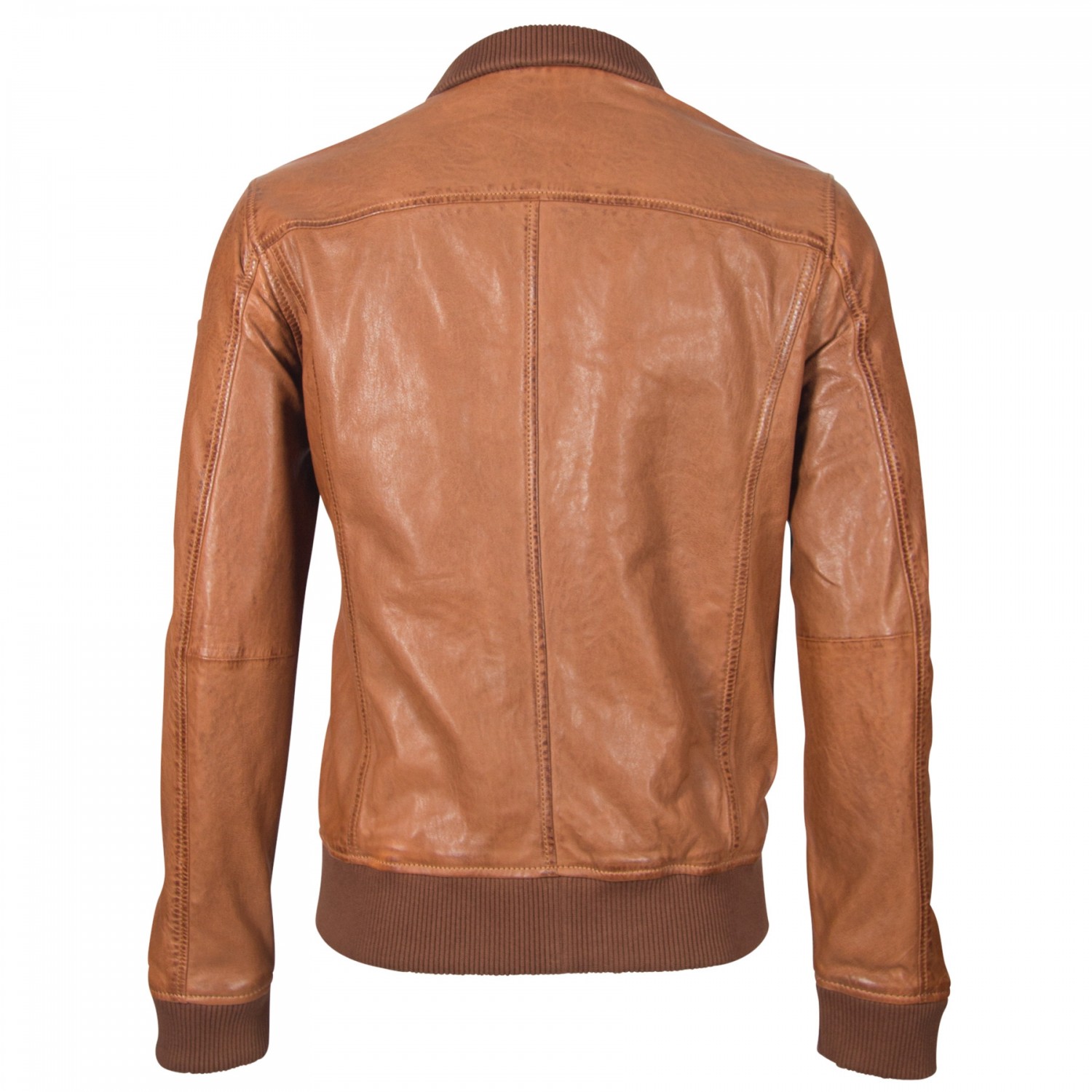 Geaca de Piele Naturala Barbati Gipsy Coniac GBFalk NSLV – IMBRACAMINTE