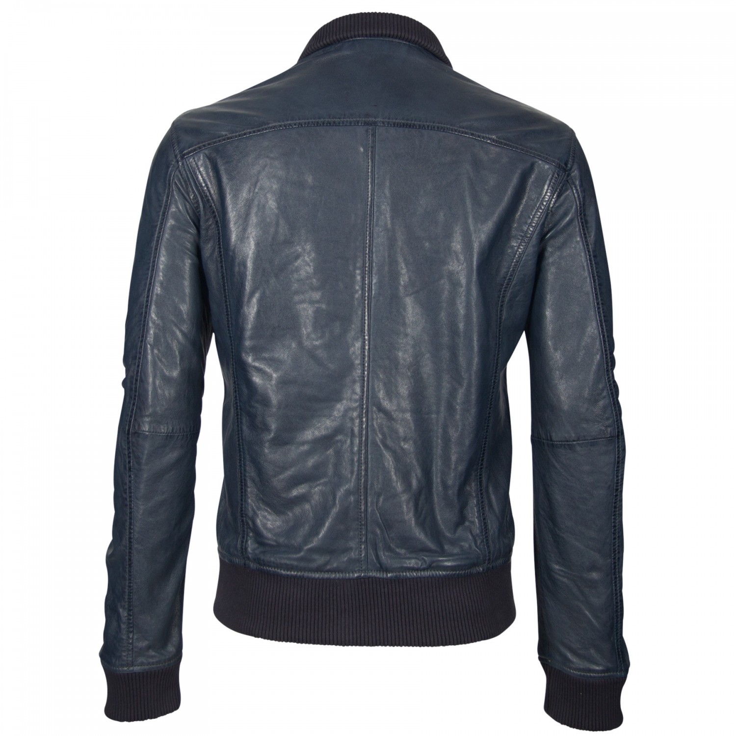 Geaca de Piele Naturala Barbati Gipsy Bleumarin GBFalk NSLV – IMBRACAMINTE