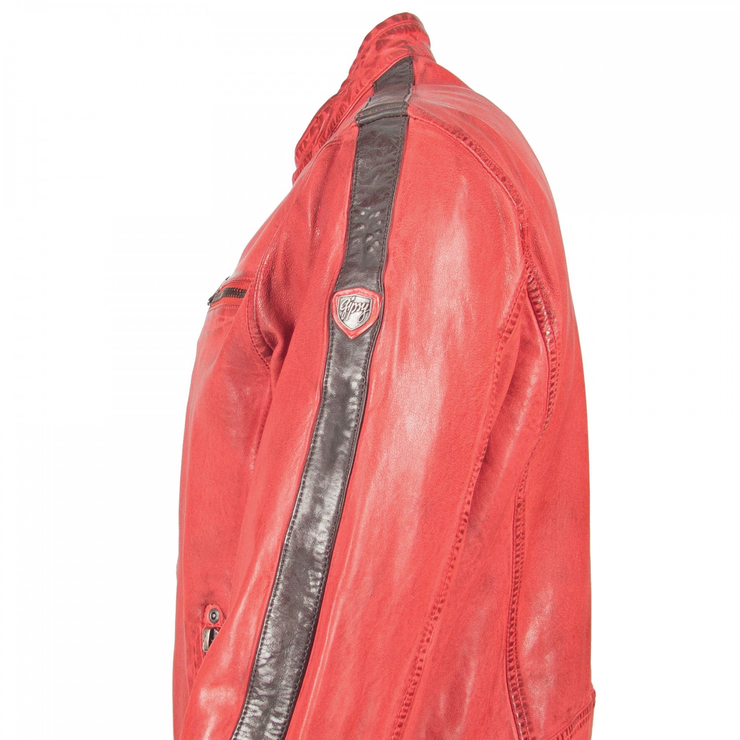 Geaca de Piele Naturala Barbati Gipsy Rosie GBFlori LAROV – IMBRACAMINTE