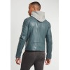 Geaca de Piele Barbati Gipsy Albastru Denim GBFlynt NSLVV geci de piele - readytowear.ro