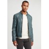 Geaca de Piele Barbati Gipsy Albastru Denim GBFlynt NSLVV geci de piele - readytowear.ro