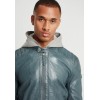 Geaca de Piele Barbati Gipsy Albastru Denim GBFlynt NSLVV geci de piele - readytowear.ro