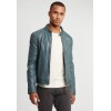 Geaca de Piele Barbati Gipsy Albastru Denim GBFlynt NSLVV geci de piele - readytowear.ro