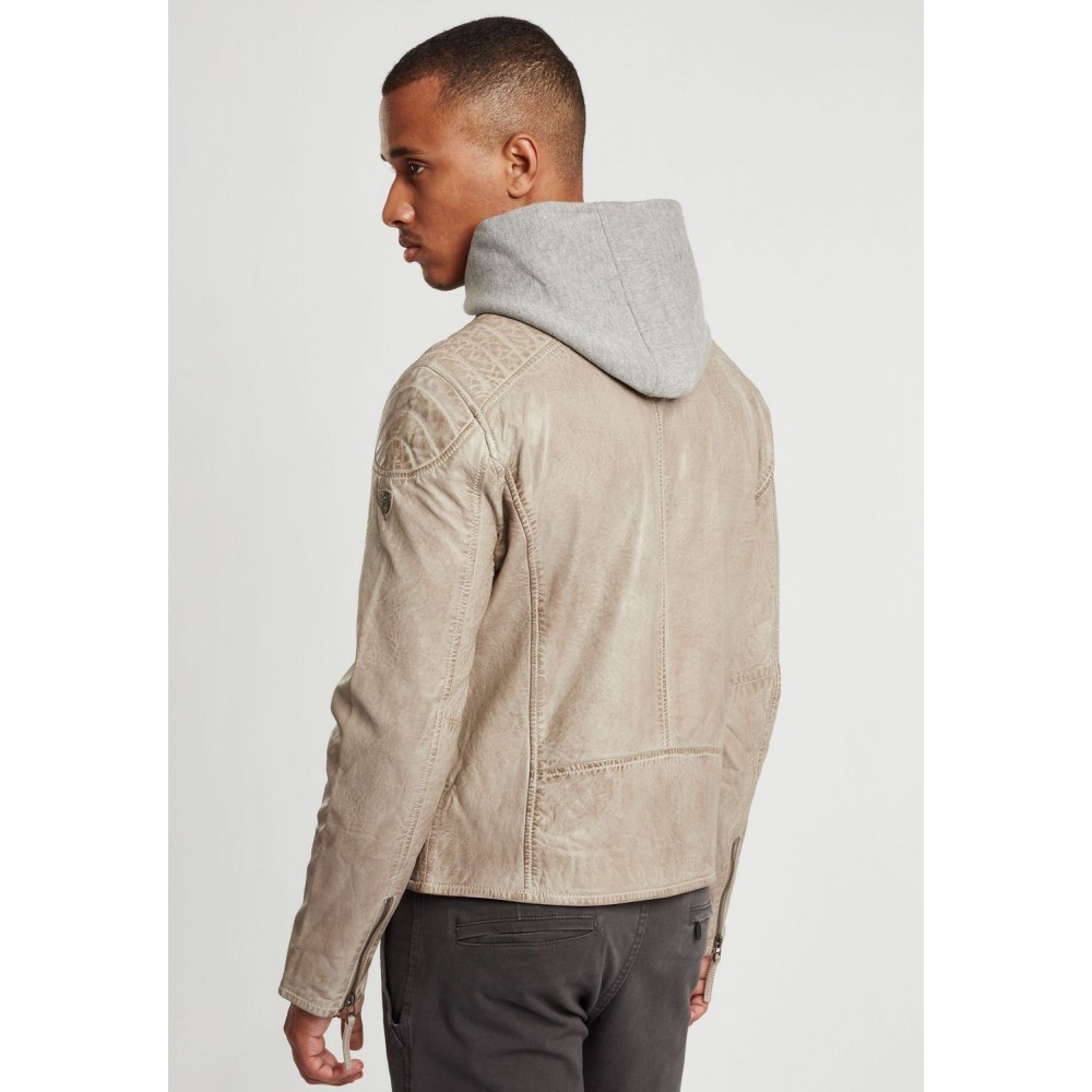 Geaca de Piele Barbati Gipsy Gri Deschis GBFlynt NSLVV Geaca de Piele Barbati Gipsy Gri Deschis GBFlynt NSLVV - readytowear.ro