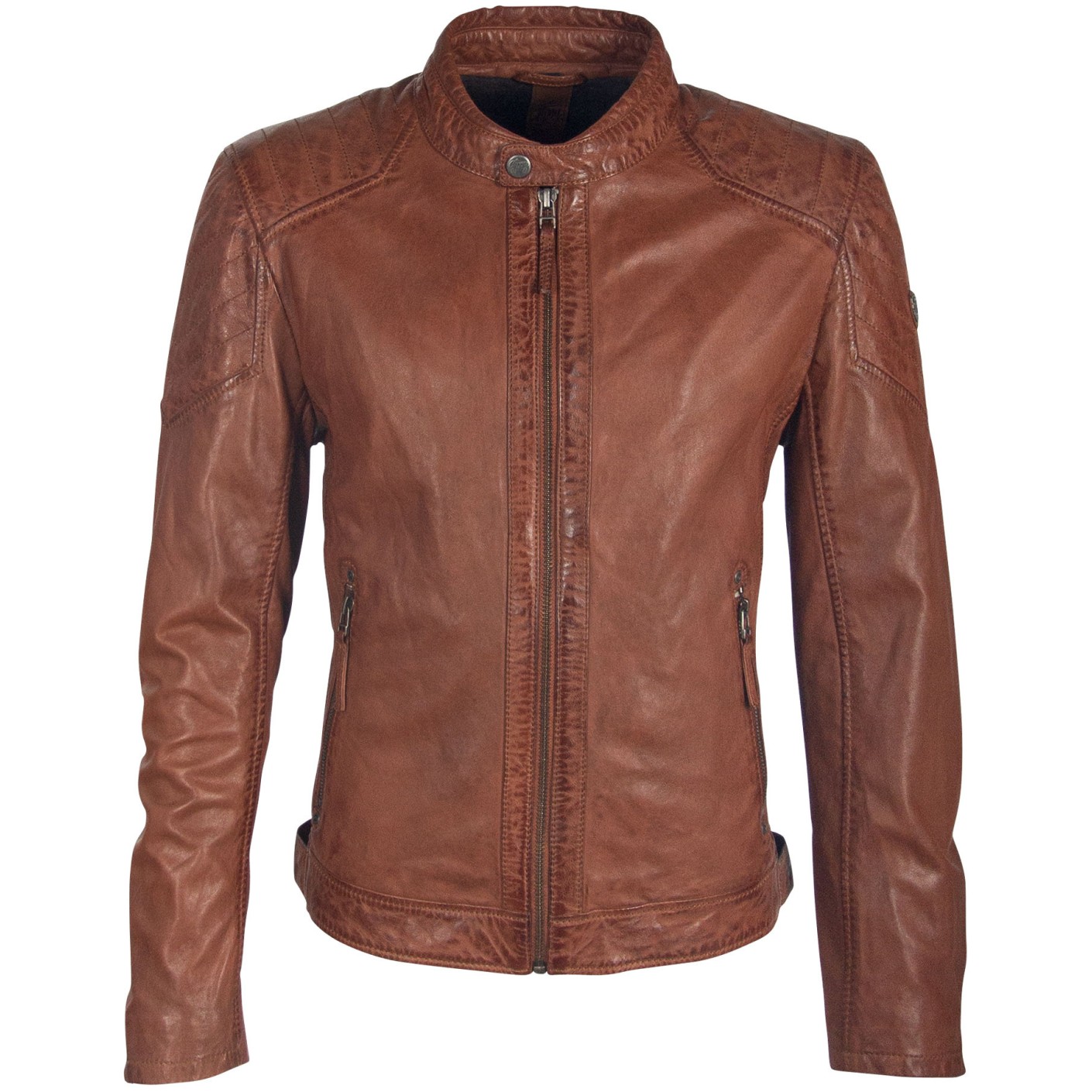 Geaca de Piele Naturala Barbati Gipsy Coniac GBGalton LEGV – IMBRACAMINTE