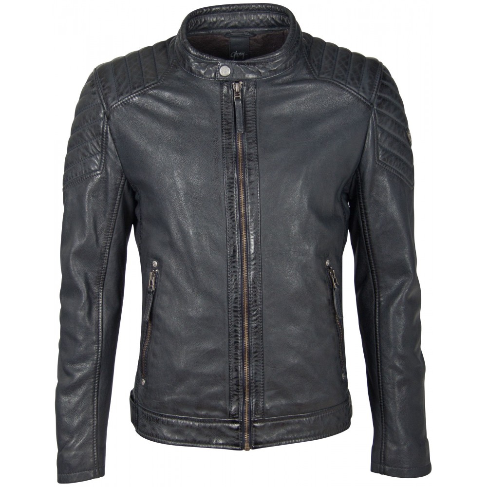 Geaca de Piele Naturala Barbati Gipsy Bleumarin Inchis GBGalton LEGV Geaca de Piele Naturala Barbati Gipsy Bleumarin Inchis GBGalton LEGV - readytowear