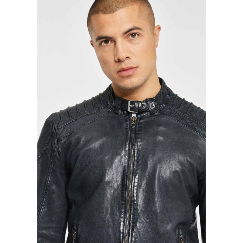 Geaca de Piele Naturala Barbati Gipsy Bleumarin GBGambler SF LVTW – IMBRACAMINTE Geaca de Piele Naturala Barbati Gipsy Bleumarin GBGambler SF LVTW – IMBRACAMINTE