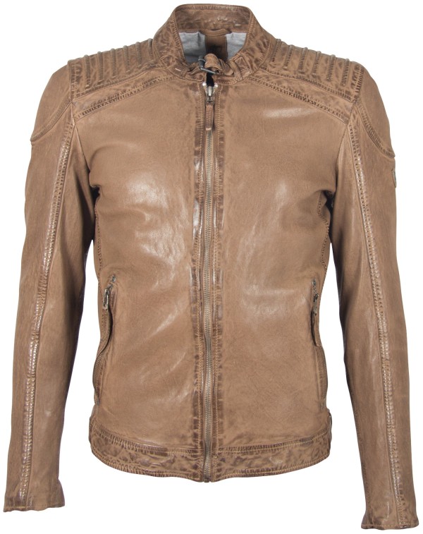 Geaca de Piele Naturala Barbati Gipsy Maro Deschis GBGambler SF LVTW – IMBRACAMINTE — fotografia 1