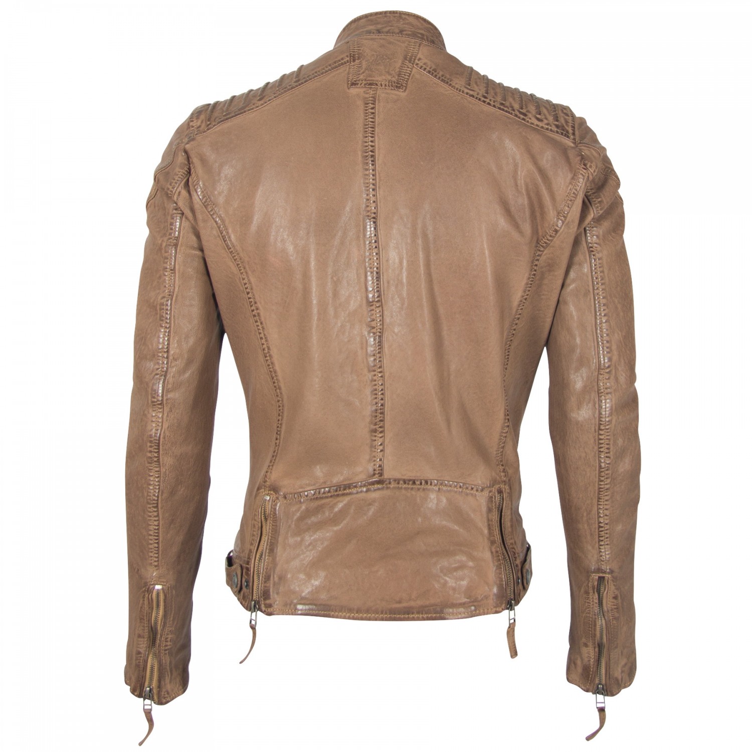 Geaca de Piele Naturala Barbati Gipsy Maro Deschis GBGambler SF LVTW – IMBRACAMINTE