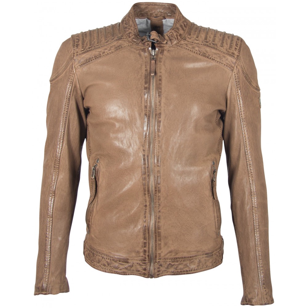 Geaca de Piele Naturala Barbati Gipsy Maro Deschis GBGambler SF LVTW Geaca de Piele Naturala Barbati Gipsy Maro Deschis GBGambler SF LVTW - readytowear