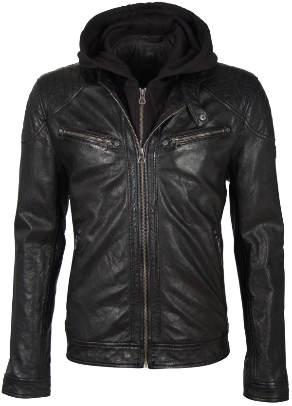 Geaca de Piele Naturala Barbati Gipsy Neagra GBGorey 2 LASANV – IMBRACAMINTE — fotografia 1