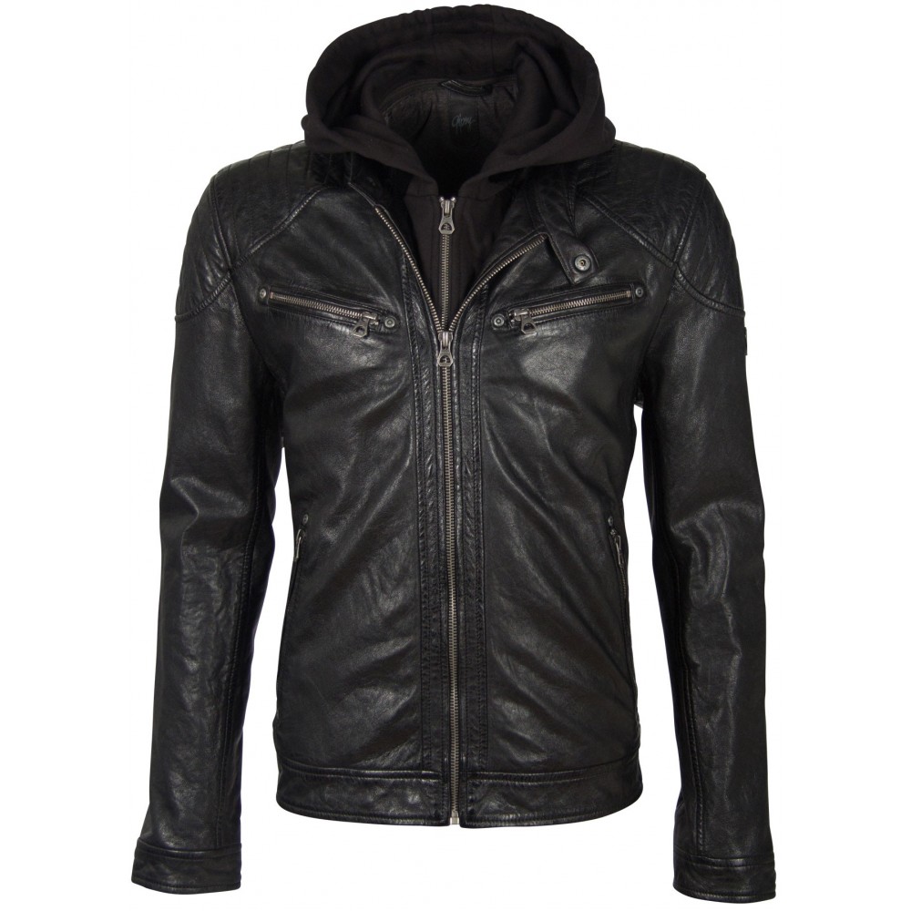 Geaca de Piele Naturala Barbati Gipsy Neagra GBGorey 2 LASANV Geaca de Piele Naturala Barbati Gipsy Neagra GBGorey 2 LASANV - readytowear