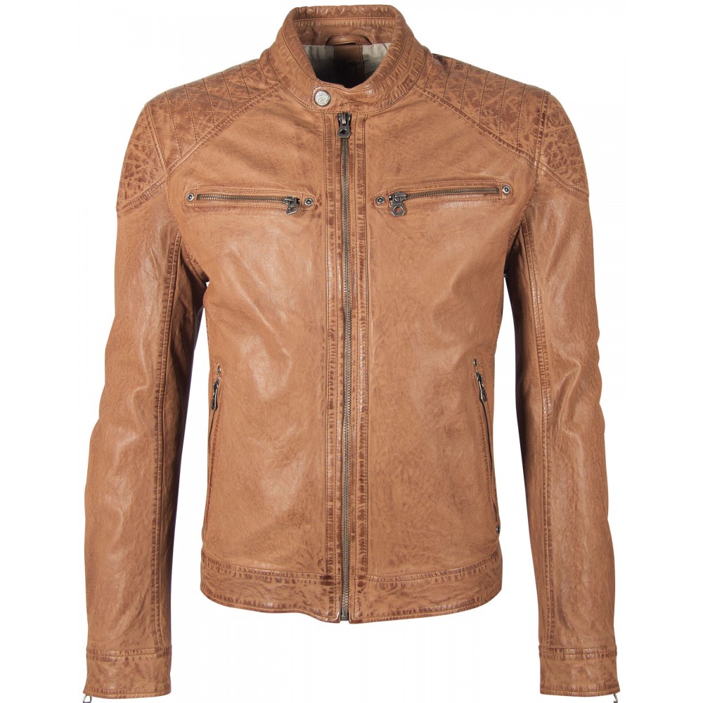 Geaca de Piele Naturala Barbati Gipsy Maro Deschis GBGorey LAGAV - readytowear