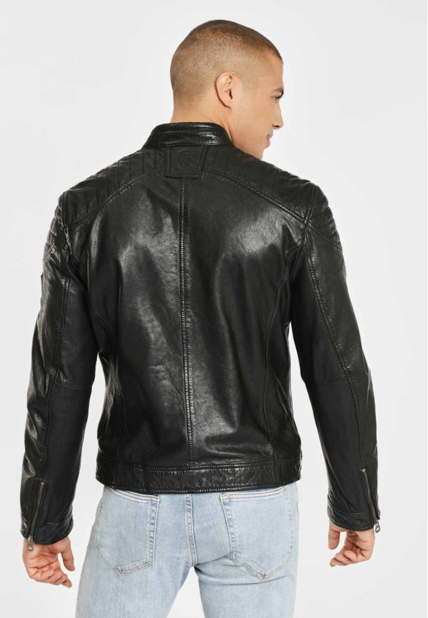 Geaca de Piele Naturala Barbati Gipsy Neagra GBGorey LAGAV – IMBRACAMINTE — fotografia 5