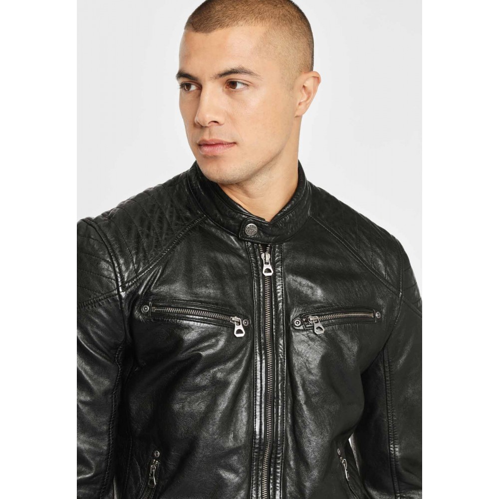 Geaca de Piele Naturala Barbati Gipsy Neagra GBGorey LAGAV Geaca de Piele Naturala Barbati Gipsy Neagra GBGorey LAGAV - readytowear.ro