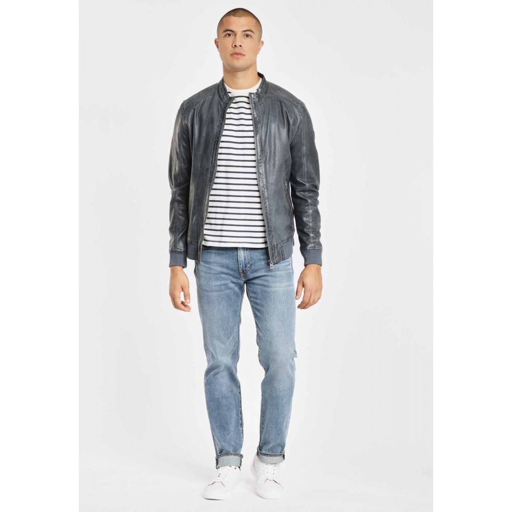 Geaca de Piele Naturala Barbati Gipsy Bleumarin GBGrahan LDRV Geaca de Piele Naturala Barbati Gipsy Bleumarin GBGrahan LDRV - readytowear.ro