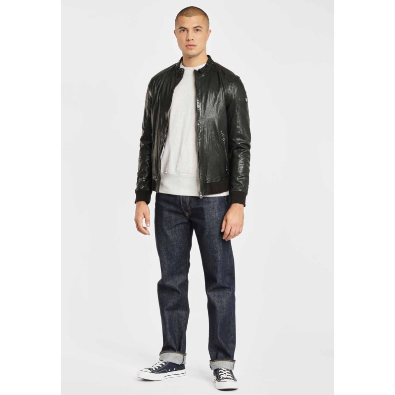 Geaca de Piele Barbati Gipsy Neagra GBGrahan – IMBRACAMINTE