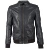 Geaca de Piele Barbati Gipsy Negru/Bleumarin GBGrahan S21 NSLVV geci de piele - readytowear.ro