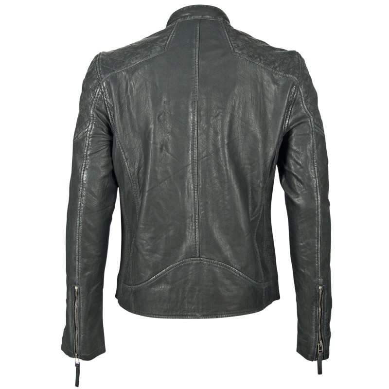 Geaca de Piele Naturala Barbati Gipsy Antracit GBHagan SF LAVEG – IMBRACAMINTE