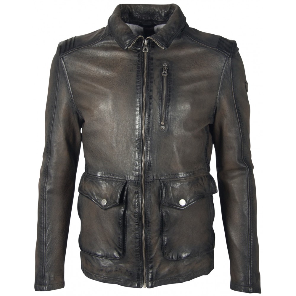 Geaca Lunga de Piele Naturala Barbati Gipsy Maro Antic GBJarth SF LAKAV Geaca Lunga de Piele Naturala Barbati Gipsy Maro Antic GBJarth SF LAKAV - readytowear.ro