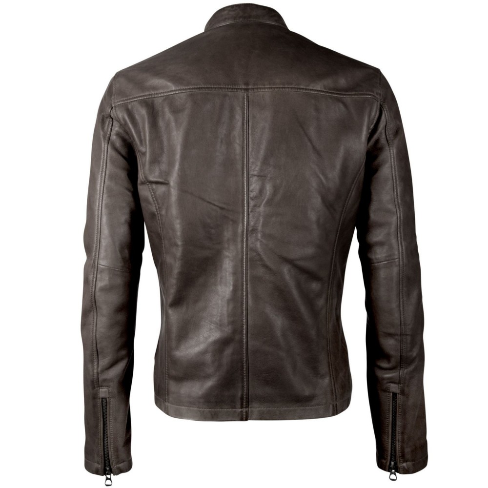 Geaca de Piele Barbati Gipsy Neagra GBJon LANIV geci de piele - readytowear.ro