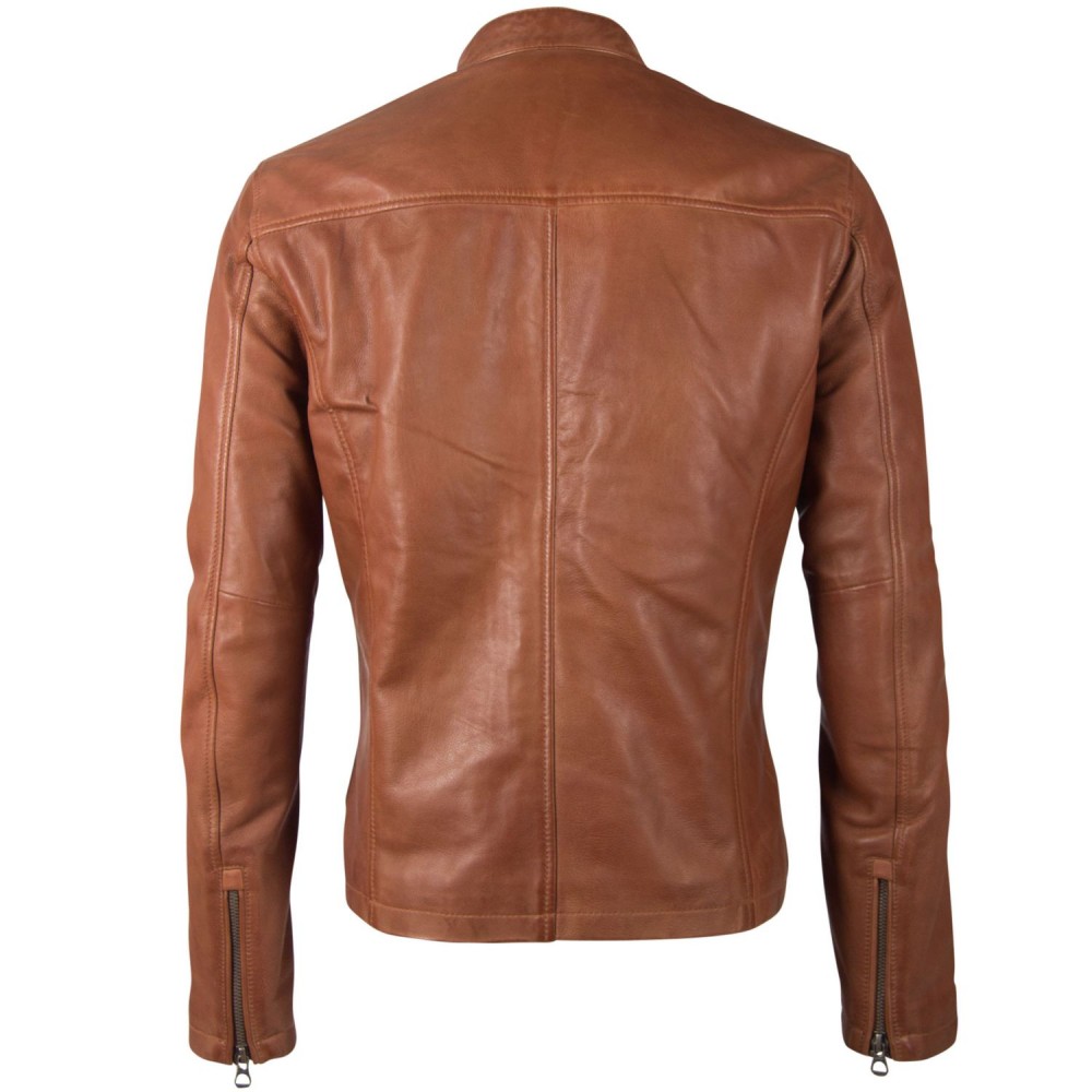 Geaca de Piele Naturala Barbati Gipsy Coniac GBJon LANIV Geaca de Piele Naturala Barbati Gipsy Coniac GBJon LANIV - readytowear.ro