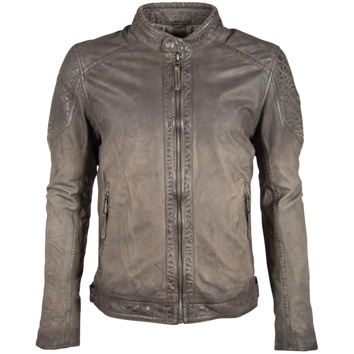 Geaca de Piele Barbati Gipsy Antracit GBLazzlo SF LAMOV – IMBRACAMINTE