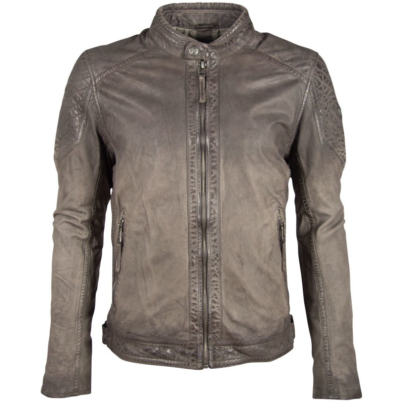 Geaca de Piele Barbati Gipsy Antracit GBLazzlo SF LAMOV – IMBRACAMINTE