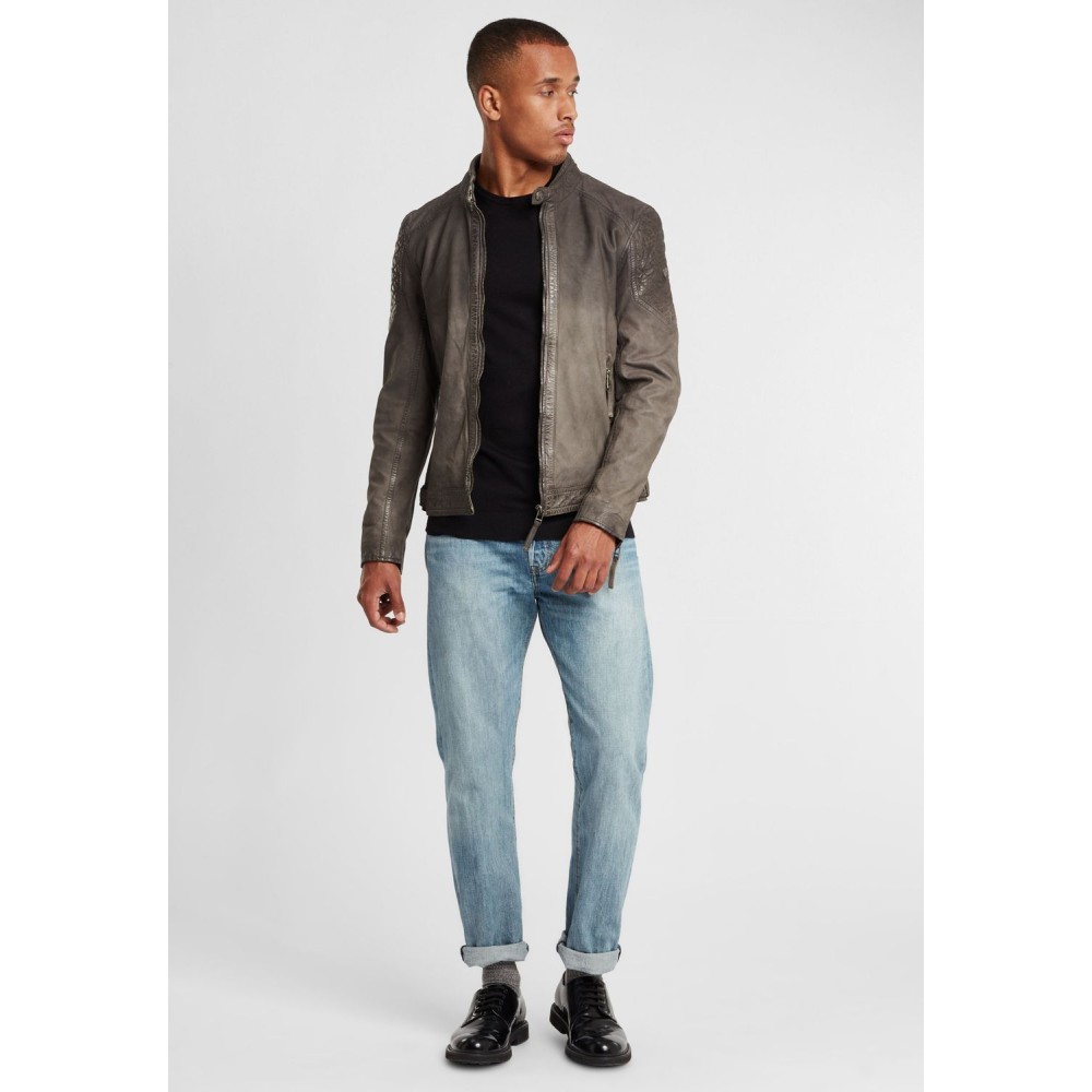 Geaca de Piele Barbati Gipsy Antracit GBLazzlo SF LAMOV geci de piele - readytowear.ro