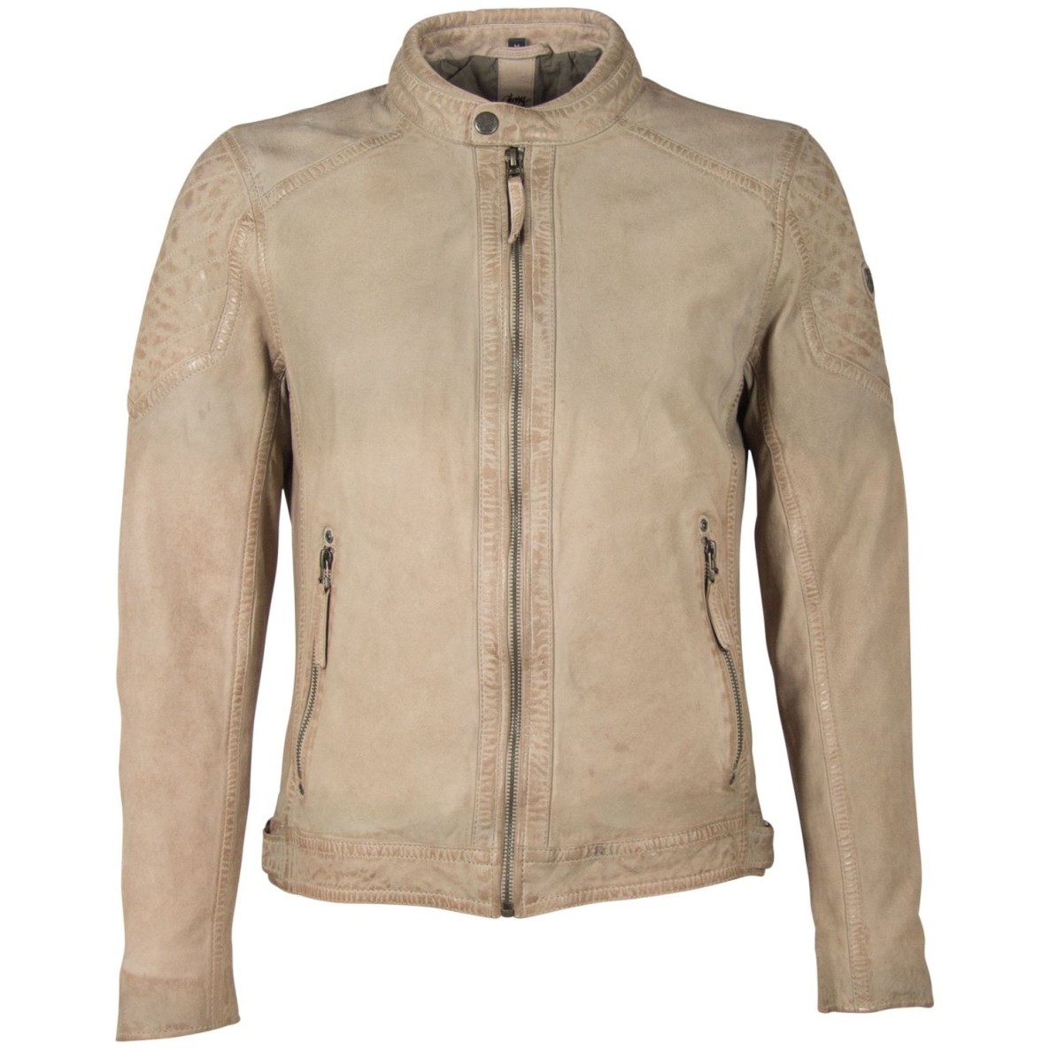 Geaca de Piele Naturala Barbati Gipsy Gri GBLazzlo SF LAMOV – IMBRACAMINTE