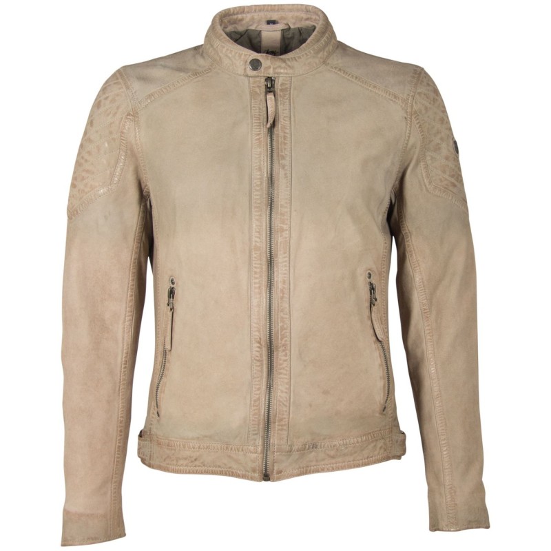 Geaca de Piele Naturala Barbati Gipsy Gri GBLazzlo SF LAMOV – IMBRACAMINTE