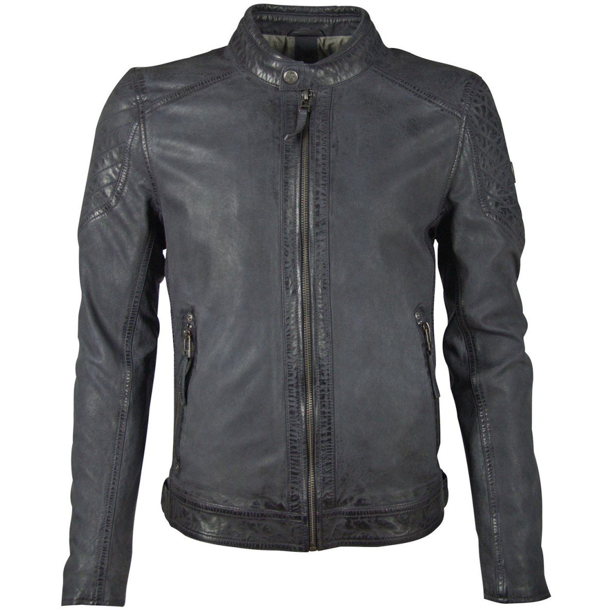 Geaca de Piele Barbati Gipsy Bleumarin GBLazzlo SF LAMOV – IMBRACAMINTE