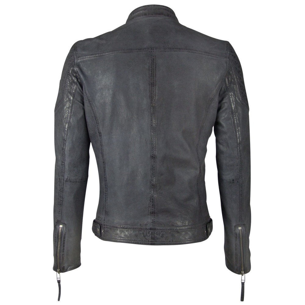Geaca de Piele Barbati Gipsy Bleumarin GBLazzlo SF LAMOV Geaca de Piele Barbati Gipsy Bleumarin GBLazzlo SF LAMOV - readytowear.ro