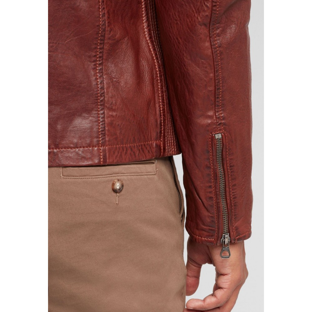 Geaca de Piele Barbati Gipsy Coniac Inchis GBLenno SF NSLVV Geaca de Piele Barbati Gipsy Coniac Inchis GBLenno SF NSLVV - readytowear.ro