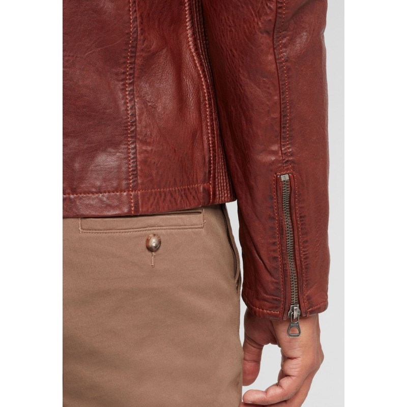 Geaca de Piele Barbati Gipsy Coniac Inchis GBLenno SF NSLVV – IMBRACAMINTE Geaca de Piele Barbati Gipsy Coniac Inchis GBLenno SF NSLVV – IMBRACAMINTE