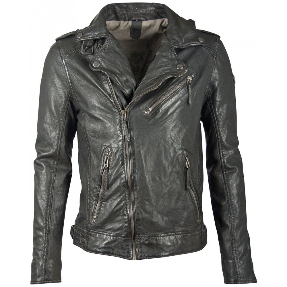 Geaca de Piele Naturala Barbati Gipsy Antracit GBMalic SF STUV Geaca de Piele Naturala Barbati Gipsy Antracit GBMalic SF STUV - readytowear.ro